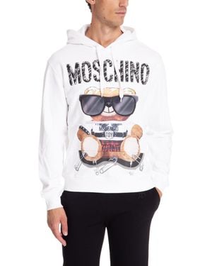Moschino Bear Hoodie - White