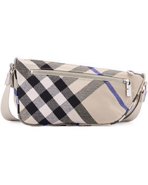 Burberry Shield Crossbody Bag - Grey