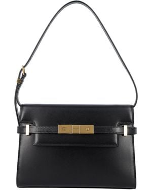 Saint Laurent Manhattan Small Shoulder Bag - Black