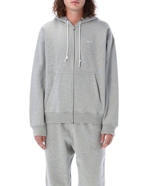 Nike Solo Swoosh Hoodie - Grey