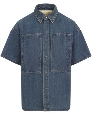 Jil Sander 168 Short Sleeve Shirt - Blue