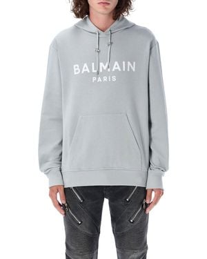 Balmain Felpa con cappuccio - Grigio