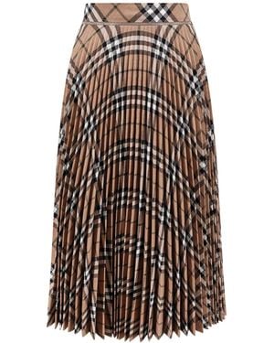 Burberry Midi Skirt - Multicolour