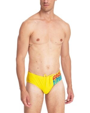 DSquared² Swim Briefs - Yellow