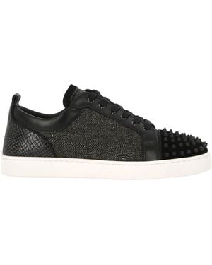 Christian Louboutin Louis Junior Spikes Trainers - Black