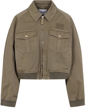 Miu Miu Bomber Jacket - Green