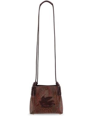 Etro Paisley Libra Mini Shoulder Bag - Brown