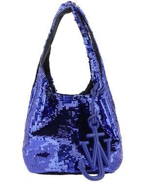 JW Anderson Sequin Mini Hobo Bag - Blue