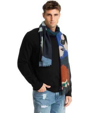 Barbieri Wool Scarf - Blue