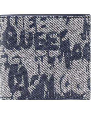 McQueen Portafoglio - Blu