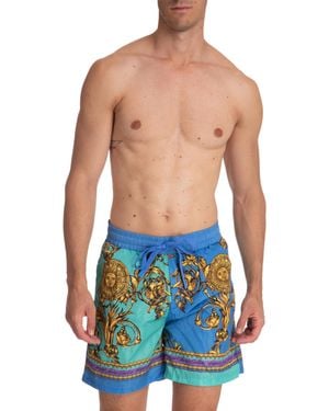 Versace Jeans Couture Garland Sun Swim Shorts - Blue