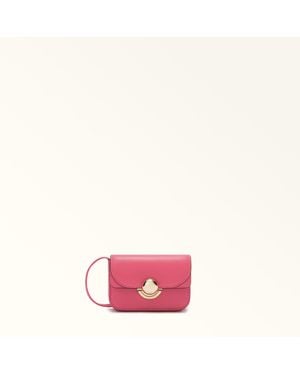 Furla Sfera Coin Case S Velvet Sidney Calf Leather - Pink