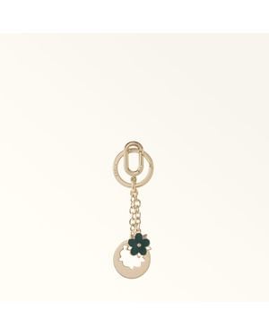 Furla Crystal Keyring Edera Metal + Enamel - Metallic