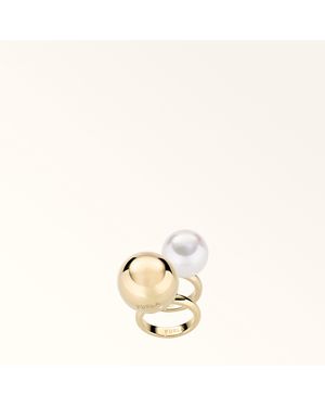 Furla Miasfera Ring Color Oro Metal + Resin - Natural