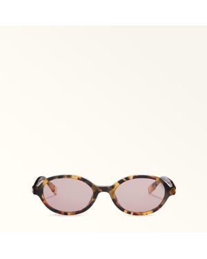 Furla Sunglasses Havana Acetate - Pink