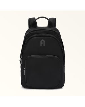 Furla Multi Backpack Nero Nylon - Black