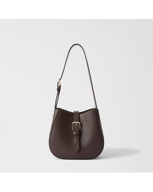 Furla Dora Bucket Bag Cioccolato Sidney Calf Leather - Brown