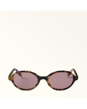 Furla Sunglasses Havana Acetate - Pink