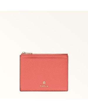 Furla Camelia Card Case Aperitivo Textured Leather