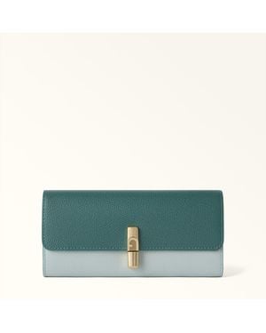 Furla Iride Continental Wallet Edera Textured Leather - Green