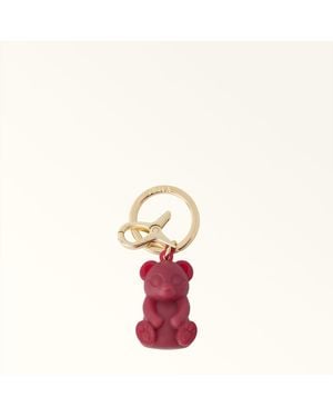Furla Hashtag Keyring Rubino Pvc - Pink