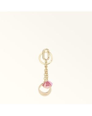 Furla Crystal Keyring 4147S Metal + Enamel - Natural