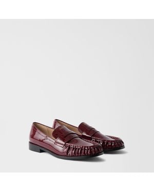 Furla Soft Loafers Apple Naplack Patent Leather - Brown