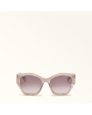 Furla Sunglasses Cenere+Soil+Nero Nuvola Acetate - Pink