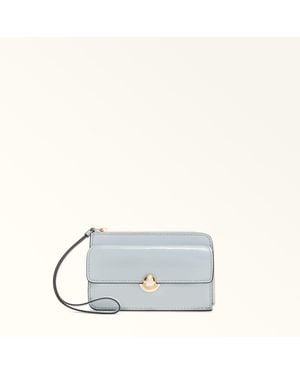 Furla Sfera Card Case Artemisia Calf Leather - White