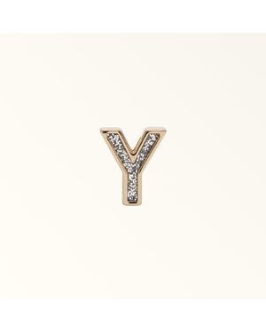 Furla And I Charm Metal + Glitter Enamel - Natural