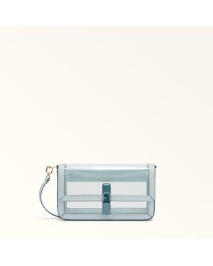 Furla Iride Crossbody Toni Artemisia Tpu Fabric + Sidney Calf Leather - Blue