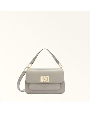 Furla Ella Top Handle Vaniglia Grained Calf Leather - Natural