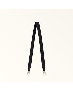 Furla And I Shoulder Strap Nero Claris Lux Calf Leather - Black