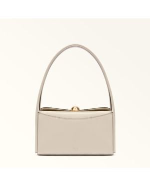 Furla Nicole Boston Bag Sabbia Night Calf Leather + Sidney Calf Leather - Natural