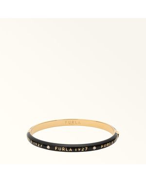 Furla 1927 Bangle Nero Metal + Resin - Natural