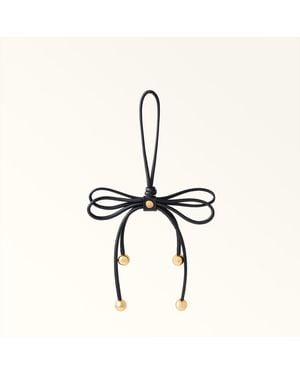 Furla Poppy Charm Nero Sidney Calf Leather - Black