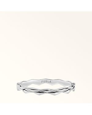 Furla Mionido Bangle Colour Argento Metal - White