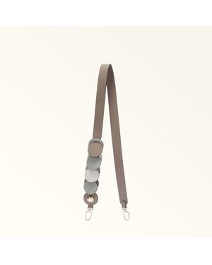Furla Sfera Shoulder Strap Toni Mauve Roma Soft Calf Leather Colourblock - Natural