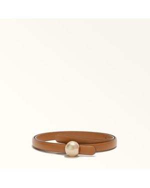 Furla Sfera Fixed Belt Brandy Soft Calf Leather - Brown