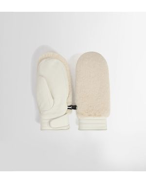 Fusalp Fake Fur Ski Gloves - White