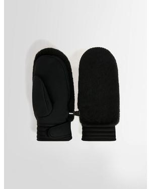 Fusalp Fake Fur Ski Gloves - Black