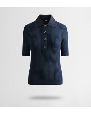 Fusalp Vera Short-Sleeve Polo Shirt - Blue
