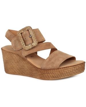 Gabor Embrace Wedge Sandal - Brown