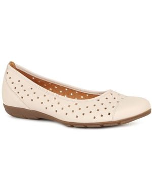 Gabor Ruffle Punched Detail Casual Shoes - Pink