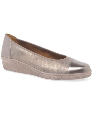 Gabor Petunia Accent Low Heeled Court Shoes - Multicolour