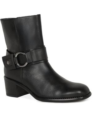 Gabor Easel Ankle Boots Lea (Ant) - Black