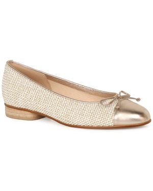 Gabor Dulford Ballet Court Shoes - Natural