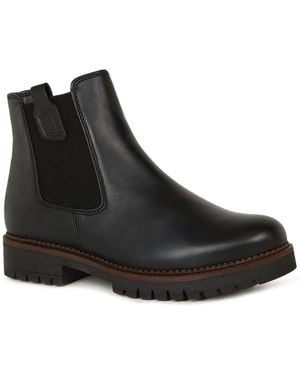 Gabor Liquer Chelsea Boots - Black