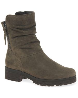 Gabor Zola Biker Boots - Green