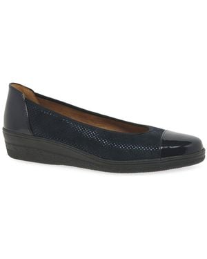 Gabor Petunia Accent Low Heeled Court Shoes - Multicolour